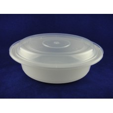 U520P PP Round White Container